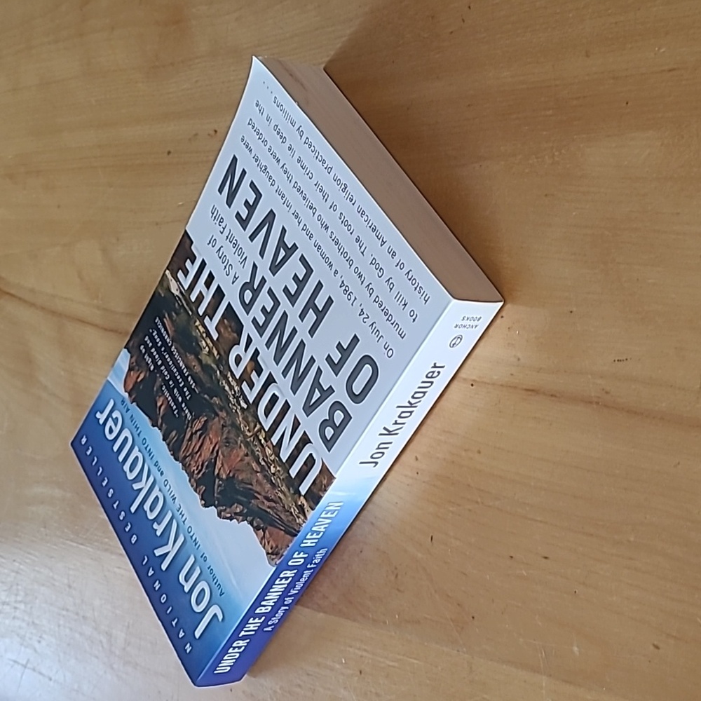 😍3/$25 Under the Banner of Heaven (soft cover book) by Jon Krakauer - Picture 3 of 8